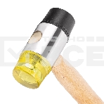 Молоток рихтовочный Sparta бойки 35 мм, комбинированная головка, деревянная ручка, фото3