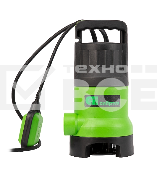 Дренажный насос Сибртех для грязной воды СДН800-35 800 Вт напор 9 м 13500 л/ч