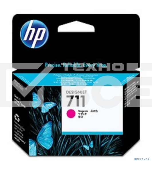 Картридж струйный HP №711 CZ131A пурпурный для HP DJ T120/T520 (29мл)