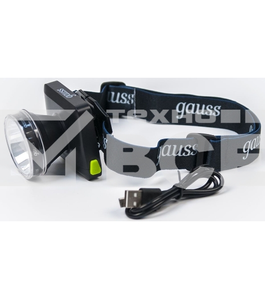 Фонарь налобный GAUSS GFL401 5W 100lm диммируемый Li-ion 3000mAh LED