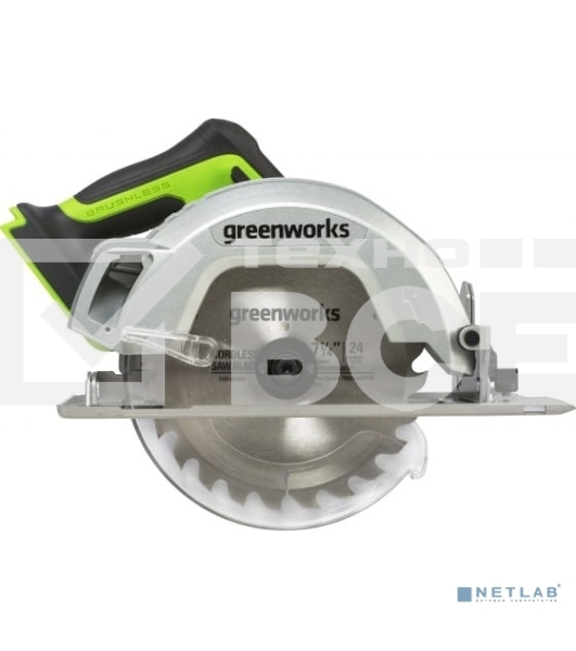 Циркулярная пила аккумуляторная GreenWorks GD24CS 24В, без АКБ и ЗУ (1500907)