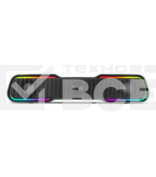 Колонки чёрные Sven 450 2.0 (2x5W, Bluetooth, RGB-подсветка)