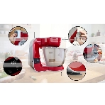 Кухонная машина Bosch MUM5X720 планетар.вращ. 1000Вт красный/серый, фото20