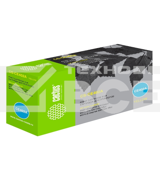 Картридж Cactus CS-CE402A желтый (6000 стр.) для HP CLJ Color M551 series