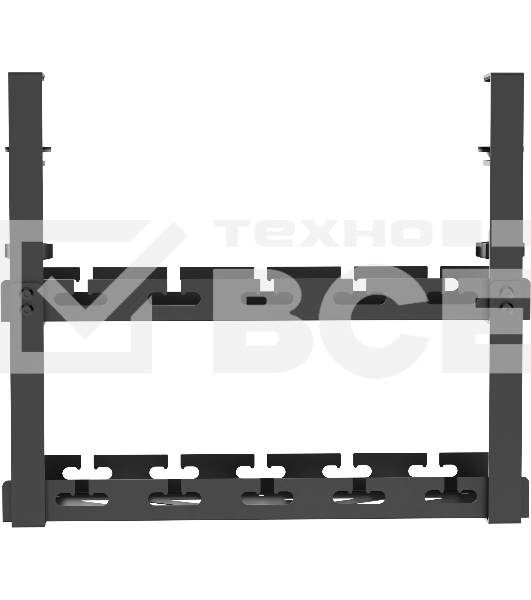 Кабель-канал Cactus CS-CM-400-2BK для столов 40x13.4x34.2см черный