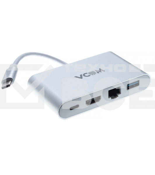 Кабель-адаптер USB3.1 Type-CM-->HDMI+USB3.0+RJ45+PD charging VCOM <CU455> Кабель-адаптер USB3.1 Type-CM-->HDMI+USB3.0+RJ45+PD charging VCOM <CU455>