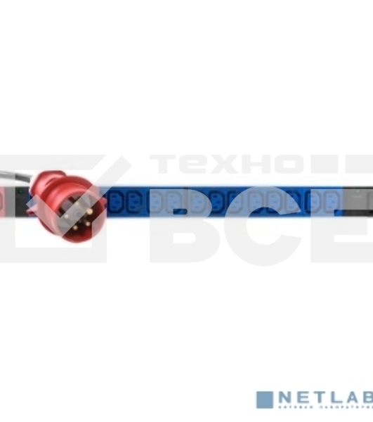 Вертикальный блок розеток REM Rem-3x32, 3 фазы 32A, 6 авт, инд, 36 C13, 1420 мм, вх IEC 309, шнур 3 м (R-3x32-36C13-A-I-1420-3-3PN)