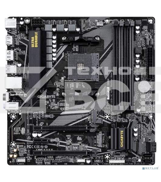 Материнская плата Gigabyte B550M DS3H AC R2, AM4, AMD B550, 4xDDR4, 4xSATA, 2xM.2, 1xPCIe 4.0 x16, 1xPCIe 3.0 x4, 1xPCIe 3.0 x1, 1xDP, 1xHDMI, 1x1Gb LAN, Wi-Fi, Bluetooth 5.0, 4xUSB-A 5Gbps, 2xUSB-A 2.0, 3x3.5 мм, 7.1, mATX