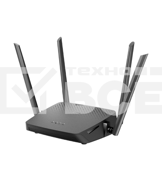 Роутер беспроводной D-Link DIR-825/RU/R7 (DIR-825/RU/R7A) AC1200 10/100/1000BASE-T черный