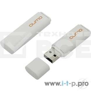 Флэш Диск USB 2.0 QUMO 8GB Optiva 01 White QM8GUD-OP1-white