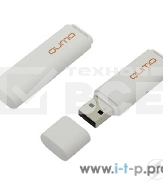 Флэш Диск USB 2.0 QUMO 8GB Optiva 01 White QM8GUD-OP1-white