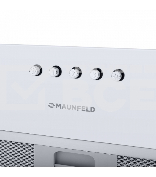 Вытяжка встраиваемая Maunfeld Crosby Power 60 белый управление: кнопочное (1 мотор)