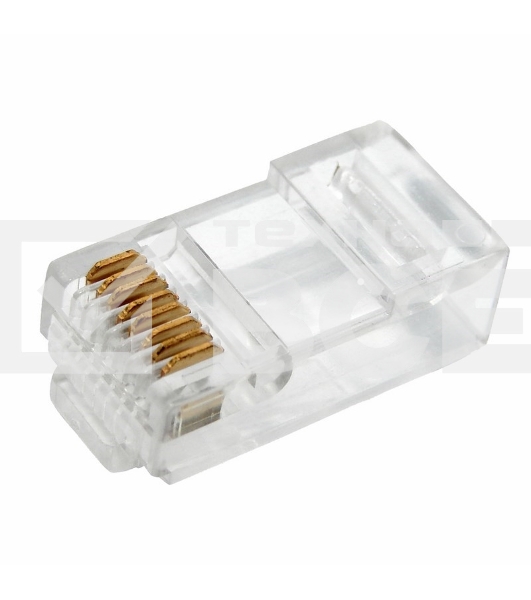 Разъем Rexant  сетевой LAN на кабель, штекер 8Р8С (Rj-45), под обжим (2шт.)