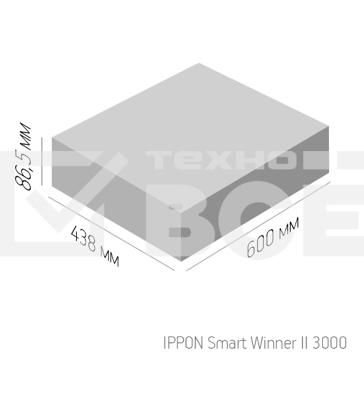 Источник бесперебойного питания Ippon Smart Winner II 3000 2700Вт 3000ВА черный