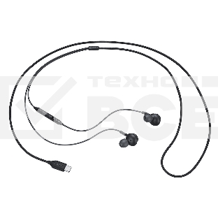 Гарнитура вкладыши Samsung EO-IC100 1.2м черный проводные в ушной раковине
