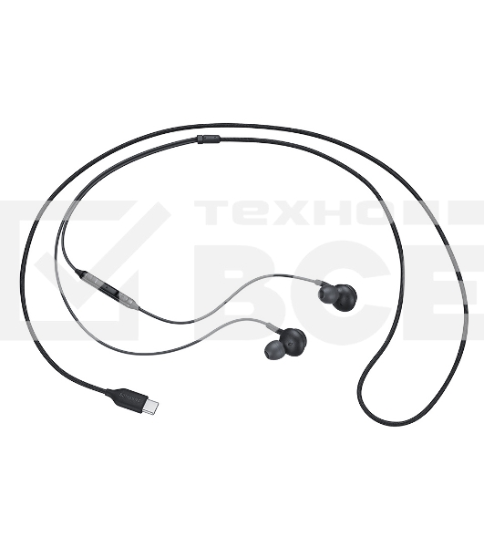 Гарнитура вкладыши Samsung EO-IC100 1.2м черный проводные в ушной раковине