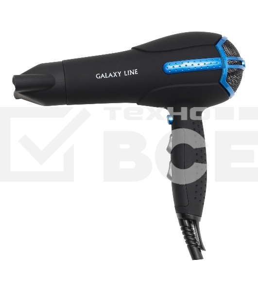 Фен Galaxy GL 4336 черный/голубой