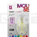 Мышь проводная Defender Host MB-982 белый, 1000 dpi, USB, кнопки - 3, фото4