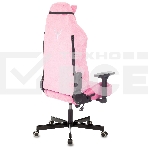 Кресло игровое Knight N1 Fabric розовый Velvet 36 с подголов. крестовина металл, фото4