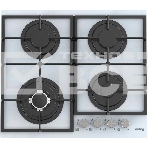 Газовая стеклянная варочная панель HGG 6734 CTW, фото 1