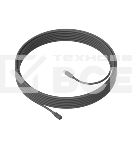 Кабель LOGITECH MeetUp 10m Mic Cable - GRAPHITE - WW - MEETUP 10M MIC CABLE