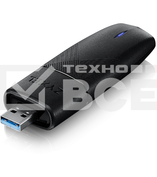 Двухдиапазонный Wi-Fi USB-адаптер Zyxel NWD7605, AX1800, 802.11a/b/g/n/ac/ax (600+1200 Мбит/с), USB3.0