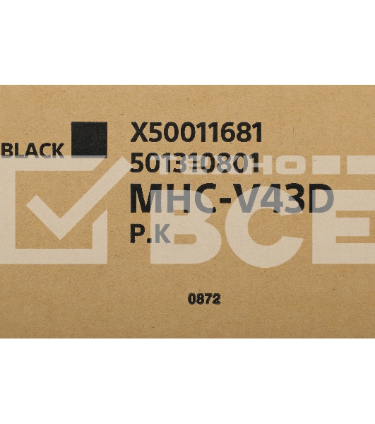 Минисистема Sony MHC-V43D черный/CD/CDRW/DVD/DVDRW/FM/USB/BT