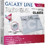 Весы напольные многофункциональные Galaxy Line GL 4855, серый, электронные, элемент питания типа «ААА» 2 шт в комплекте, сверхточная электронная система, платформа из высокопрочного стекла, жидкокристаллический дисплей, максимально допустимый вес 150 кг, , фото5