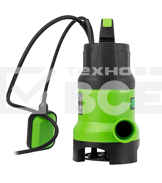 Дренажный насос Сибртех для грязной воды СДН800-35 800 Вт напор 9 м 13500 л/ч