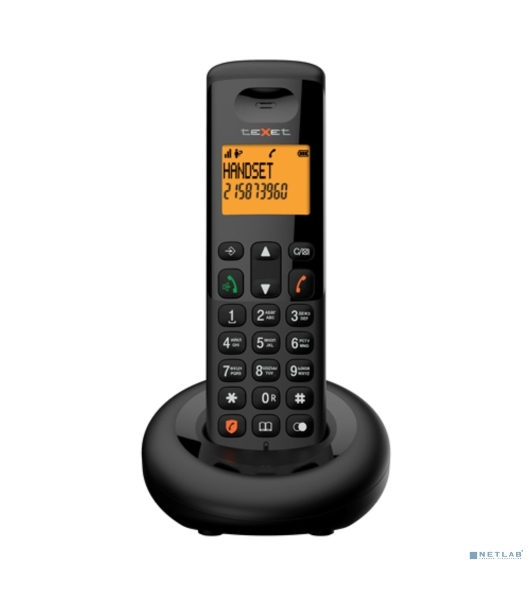 Телефон беспроводной TEXET TX-D4905A черный