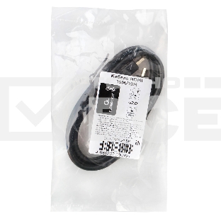 Кабель HDMI Cablexpert CC-HDMI4L-1.5M, 19M/19M, v2.0, Light, позол.разъемы, экран, 1.5м, черный, пакет
