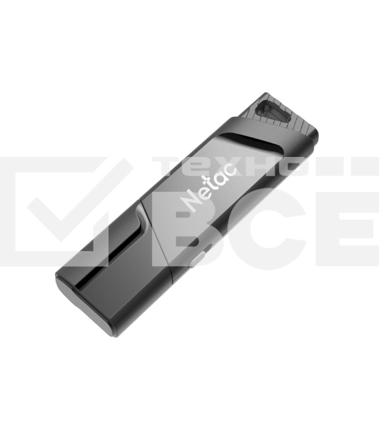 Флеш диск Netac U336S NT03U336S-064G-30BK, 64Gb, USB3.0, пластиковая с защитой от записи