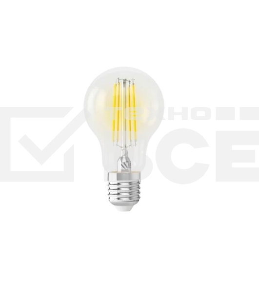 Умная LED лампа филамент GEOZON/E27/A60/5.5W/2200K-5500K/Wi-Fi/AC 220-250В, 50/60Гц/500lm/transparent GSH-SLF01