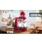 Кухонная машина Bosch MUM5X720 планетар.вращ. 1000Вт красный/серый, фото11