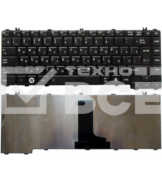 Клавиатура для ноутбука Toshiba Satellite C600 L600 L630 L640 C640 черная