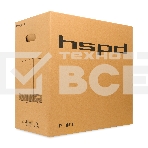 Компьютерный корпус HSPD F710, Panoramic Mid Tower, черный, TG, 0.5 SPCC, 3x120мм ARGb E-ATX, ATX, mATX, mITX 185/395/270мм 2x2.5