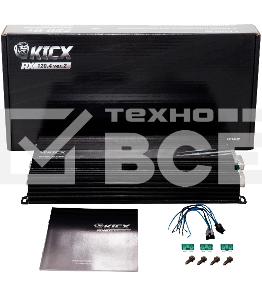 Усилитель автомобильный Kicx RX 120.4 ver.2 четырехканальный