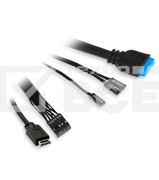 Компьютерный корпус без блока питания HSPD F711-TGbK, Panoramic Full Tower, Black, TG, 0.7 SPCC, no fans ATX, mATX, mITX 190/420/280мм 2x2.5', 2x3.5', 7xPCI 1xUSB-A 3.0, 1xUSB-C 445x235x475мм