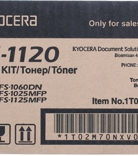 Картридж лазерный Kyocera TK-1120 (1T02M70NX0/1T02M70NXV/1T02M70NX1) черный для FS-1060DN/1025MFP/1125MFP 3000 стр.