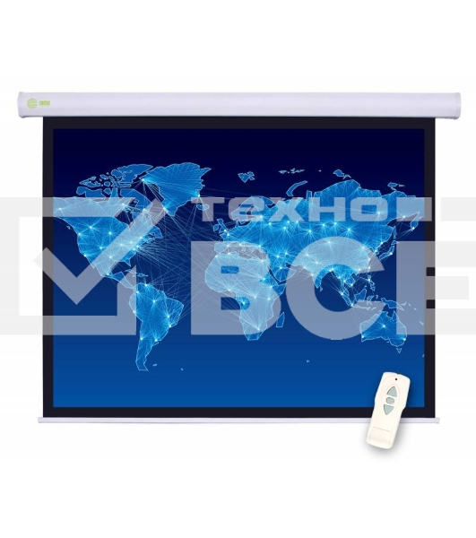 Экран Cactus 127x127см Motoscreen CS-PSM-127X127 1:1 настенно-потолочный рулонный белый