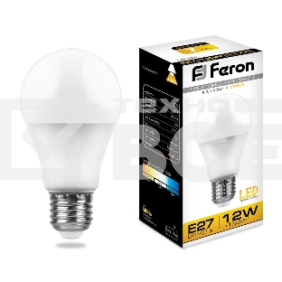 Лампа светодиодная FERON LB-93 (25489) 12W 230V E27 2700K A60