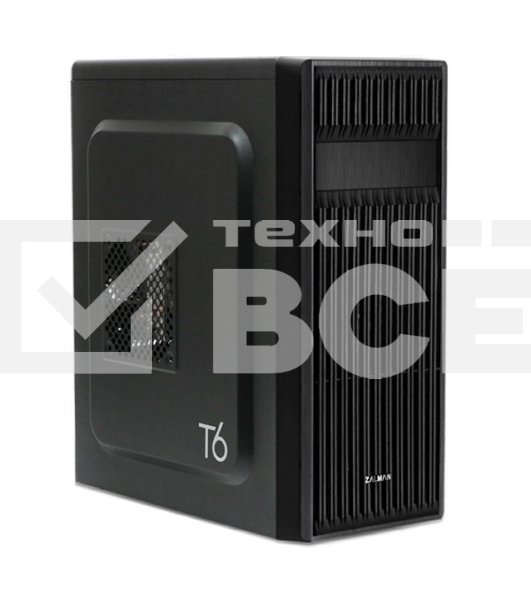 Компьютерный корпус Zalman ZM-T6 черный без БП ATX 1xUSB2.0 1xUSB3.0 audio bott PSU