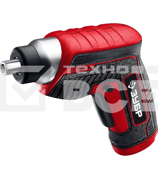 Отвертка аккумуляторная Зубр ViX ЗО-Е-3.6 Ли 3.6 В, в коробке с 10 битами