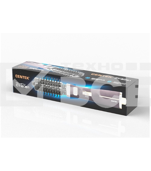 Фен-щетка Centek CT-2061 1000 Вт золото/чёрный
