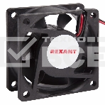 Вентилятор для корпуса Rexant RX 6025MS 12VDC черный, 60 мм, 3500 об/мин, 25 дБ, 2 pin, фото 1
