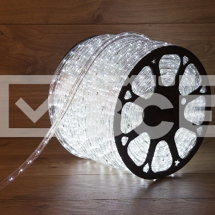 Дюралайт LED, свечение с динамикой (3W) - белый, 36 LED/м, бухта 100м
