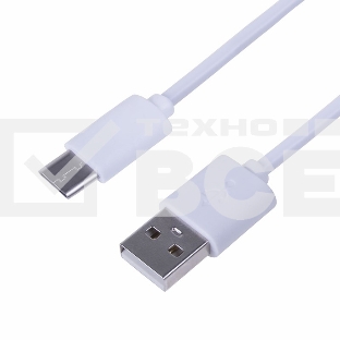 Шнур USB 3.1 type C (male)-USB 2.0 (male) 1 м белый Rexant