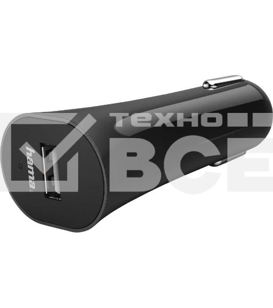 Автомобильное зар./устр. Hama H-173756 1A универсальное черный (00173756)