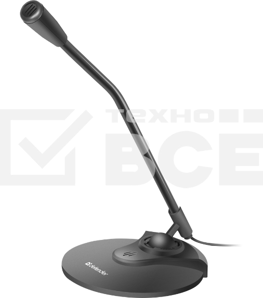 Микрофон Defender MIC-117 черный, кабель 1.8 м