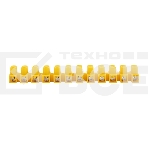 Клеммная винтовая колодка KВ-6 2,5-6, ток 6 A, полиэтилен желтый Rexant (10 шт./уп.), фото2